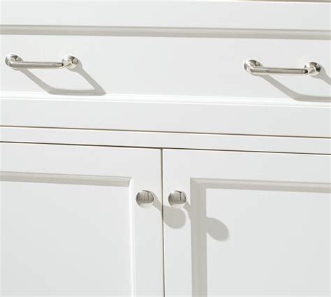 pottery barn large kitchen cabinet knobs stainless steel|pottery barn cabinet hardware sale.